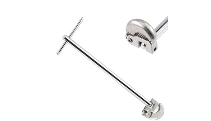 Which tool is commonly used to tighten hex nuts in plumbing?